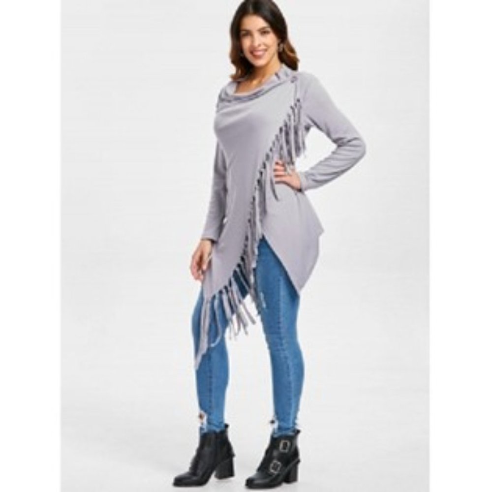Asymmetrical Long Sleeve Top